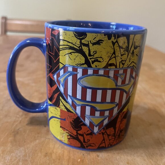Superman Coffee Mug "America's Hero" 16 Oz DC Comics Cup Jumbo Cup - Picture 3 of 8